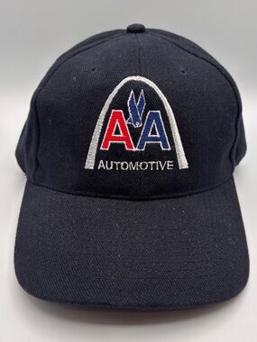 Vintage American Airlines St Louis Lambert Arch Navy Blue Collectible Hat